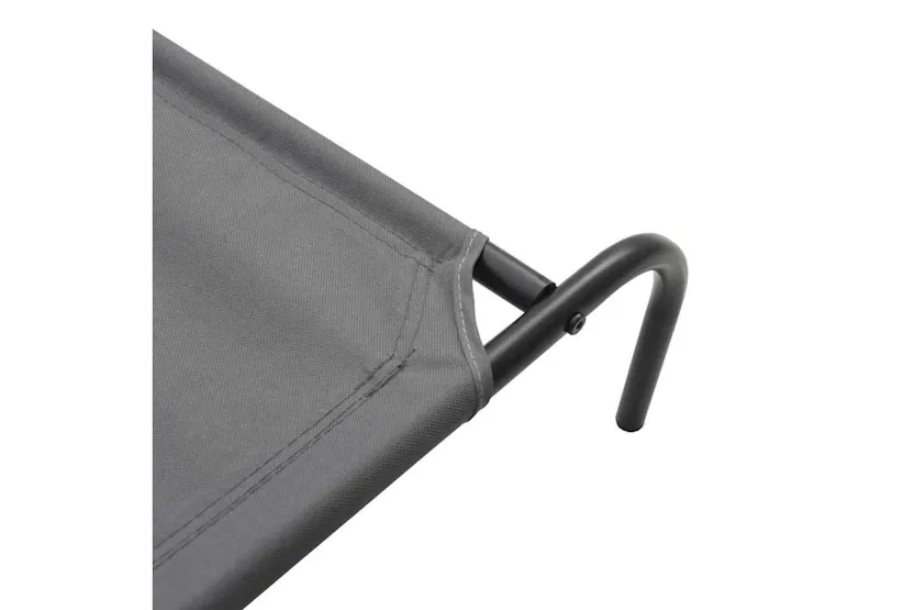 Vidaxl Elevated Dog Bed Grey 130x80x20 Cm Oxford Fabric And Steel Vidaxl Elevated Dog Bed Grey 130x80x20 Cm Oxford Fabric And Steel