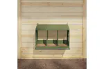 Vidaxl Chicken Nesting Box With 3 Compartments Olive Green Metal Vidaxl Chicken Nesting Box With 3 Compartments Olive Green Metal