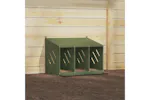 Vidaxl Chicken Nesting Box With 3 Compartments Olive Green Metal Vidaxl Chicken Nesting Box With 3 Compartments Olive Green Metal