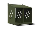 Vidaxl Chicken Nesting Box With 2 Compartments Olive Green Metal Vidaxl Chicken Nesting Box With 2 Compartments Olive Green Metal