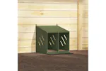 Vidaxl Chicken Nesting Box With 2 Compartments Olive Green Metal Vidaxl Chicken Nesting Box With 2 Compartments Olive Green Metal