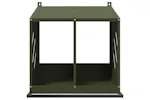 Vidaxl Chicken Nesting Box With 2 Compartments Olive Green Metal Vidaxl Chicken Nesting Box With 2 Compartments Olive Green Metal