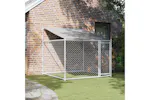 Vidaxl Dog Cage With Roof And Door Grey 2x2x2 M Galvanised Steel Vidaxl Dog Cage With Roof And Door Grey 2x2x2 M Galvanised Steel