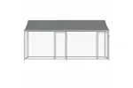 Vidaxl Dog Cage With Roof And Doors Grey 4x2x2 M Galvanised Steel Vidaxl Dog Cage With Roof And Doors Grey 4x2x2 M Galvanised Steel