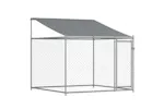 Vidaxl Dog Cage With Roof And Doors Grey 4x2x2 M Galvanised Steel Vidaxl Dog Cage With Roof And Doors Grey 4x2x2 M Galvanised Steel