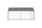 Vidaxl Dog Cage With Roof And Door Grey 4x2x2 M Galvanised Steel Vidaxl Dog Cage With Roof And Door Grey 4x2x2 M Galvanised Steel
