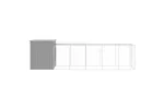 Vidaxl Chicken Cage With Run Light Grey 165x659x181 Cm Galvanised Steel Vidaxl Chicken Cage With Run Light Grey 165x659x181 Cm Galvanised Steel