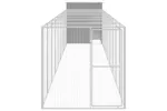 Vidaxl Chicken Cage With Run Light Grey 165x1067x181 Cm Galvanised Steel Vidaxl Chicken Cage With Run Light Grey 165x1067x181 Cm Galvanised Steel
