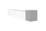 Vidaxl Chicken Cage With Run Light Grey 165x1067x181 Cm Galvanised Steel Vidaxl Chicken Cage With Run Light Grey 165x1067x181 Cm Galvanised Steel
