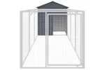 Vidaxl Dog House With Roof Anthracite 117x405x123 Cm Galvanised Steel Vidaxl Dog House With Roof Anthracite 117x405x123 Cm Galvanised Steel