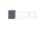 Vidaxl Dog House With Roof Anthracite 117x405x123 Cm Galvanised Steel Vidaxl Dog House With Roof Anthracite 117x405x123 Cm Galvanised Steel