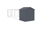 Vidaxl Dog House With Roof Anthracite 117x405x123 Cm Galvanised Steel Vidaxl Dog House With Roof Anthracite 117x405x123 Cm Galvanised Steel