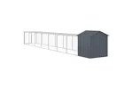 Vidaxl Chicken Cage With Run Anthracite 117x813x123 Cm Galvanised Steel Vidaxl Chicken Cage With Run Anthracite 117x813x123 Cm Galvanised Steel