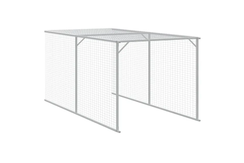 Vidaxl Chicken Cage With Run Anthracite 117x813x123 Cm Galvanised Steel Vidaxl Chicken Cage With Run Anthracite 117x813x123 Cm Galvanised Steel