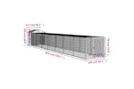 Vidaxl Chicken Cage With Run Anthracite 117x813x123 Cm Galvanised Steel Vidaxl Chicken Cage With Run Anthracite 117x813x123 Cm Galvanised Steel