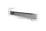Vidaxl Chicken Cage With Run Anthracite 117x1221x123 Cm Galvanised Steel Vidaxl Chicken Cage With Run Anthracite 117x1221x123 Cm Galvanised Steel