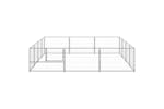 Vidaxl Dog Kennel Silver 12 M Steel Vidaxl Dog Kennel Silver 12 M Steel