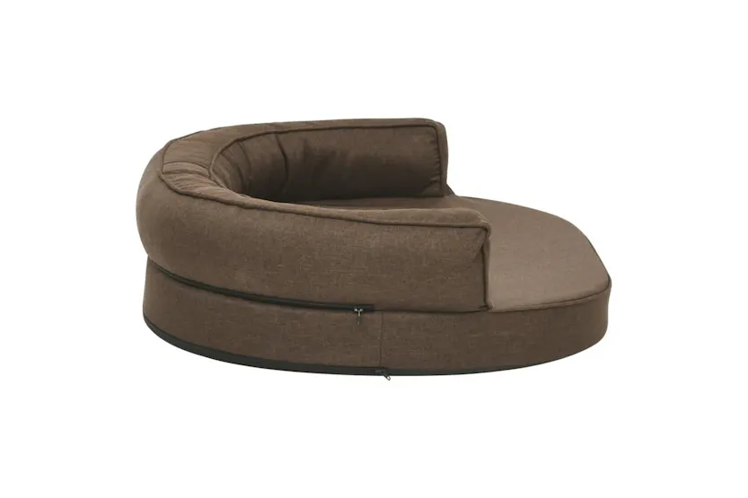 Vidaxl Ergonomic Dog Bed Mattress 75x53 Cm Linen Look Brown Vidaxl Ergonomic Dog Bed Mattress 75x53 Cm Linen Look Brown