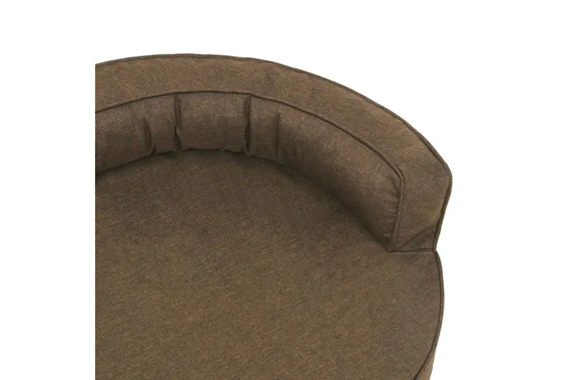 Vidaxl Ergonomic Dog Bed Mattress 75x53 Cm Linen Look Brown Vidaxl Ergonomic Dog Bed Mattress 75x53 Cm Linen Look Brown
