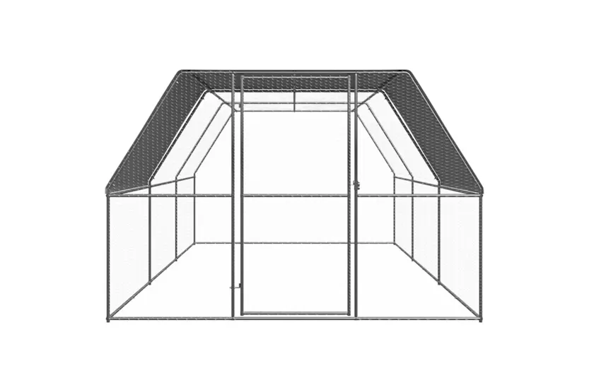Vidaxl Outdoor Chicken Cage 3x6x2 M Galvanised Steel Vidaxl Outdoor Chicken Cage 3x6x2 M Galvanised Steel