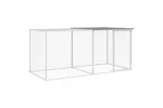 Vidaxl Chicken Cage With Roof Light Grey 203x98x90 Cm Galvanised Steel Vidaxl Chicken Cage With Roof Light Grey 203x98x90 Cm Galvanised Steel