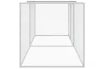 Vidaxl Chicken Cage With Roof Light Grey 203x98x90 Cm Galvanised Steel Vidaxl Chicken Cage With Roof Light Grey 203x98x90 Cm Galvanised Steel