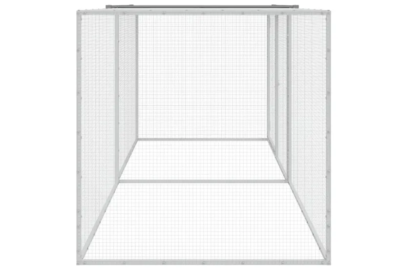 Vidaxl Chicken Cage With Roof Light Grey 203x98x90 Cm Galvanised Steel Vidaxl Chicken Cage With Roof Light Grey 203x98x90 Cm Galvanised Steel