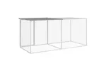 Vidaxl Chicken Cage With Roof Light Grey 203x98x90 Cm Galvanised Steel Vidaxl Chicken Cage With Roof Light Grey 203x98x90 Cm Galvanised Steel