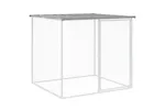 Vidaxl Chicken Cage With Roof Light Grey 203x98x90 Cm Galvanised Steel Vidaxl Chicken Cage With Roof Light Grey 203x98x90 Cm Galvanised Steel