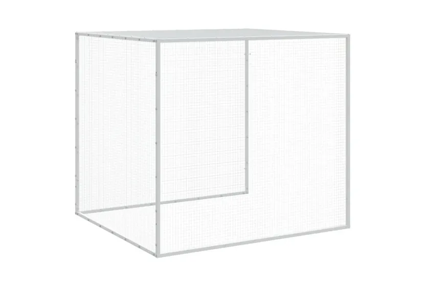 Vidaxl Chicken Cage With Roof Light Grey 203x98x90 Cm Galvanised Steel Vidaxl Chicken Cage With Roof Light Grey 203x98x90 Cm Galvanised Steel