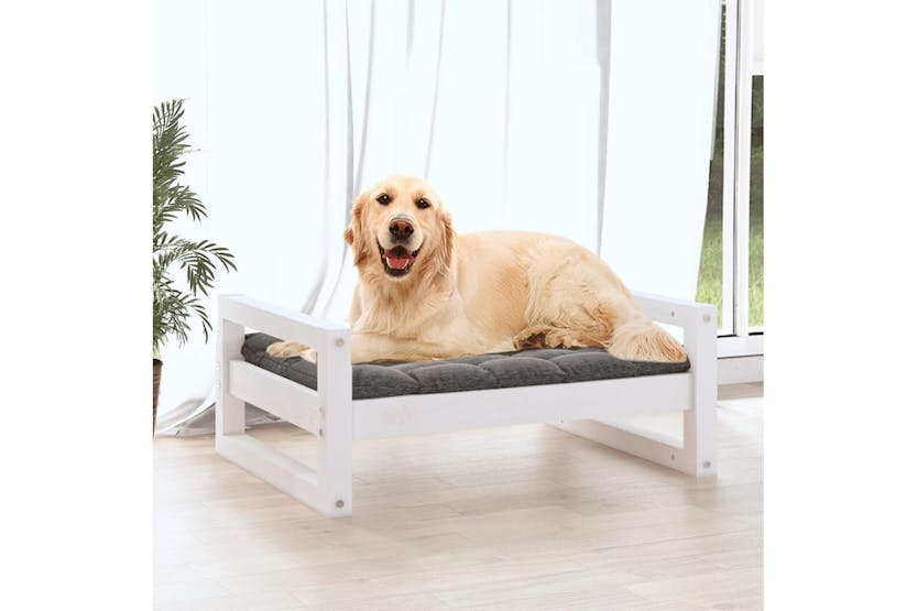 Vidaxl Dog Bed White 755x555x28 Cm Solid Pine Wood Vidaxl Dog Bed White 755x555x28 Cm Solid Pine Wood