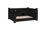 Vidaxl Dog Bed Black 555x455x28 Cm Solid Pine Wood Vidaxl Dog Bed Black 555x455x28 Cm Solid Pine Wood