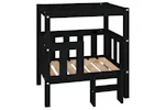 Vidaxl Dog Bed Black 655x505x70 Cm Solid Wood Pine Vidaxl Dog Bed Black 655x505x70 Cm Solid Wood Pine