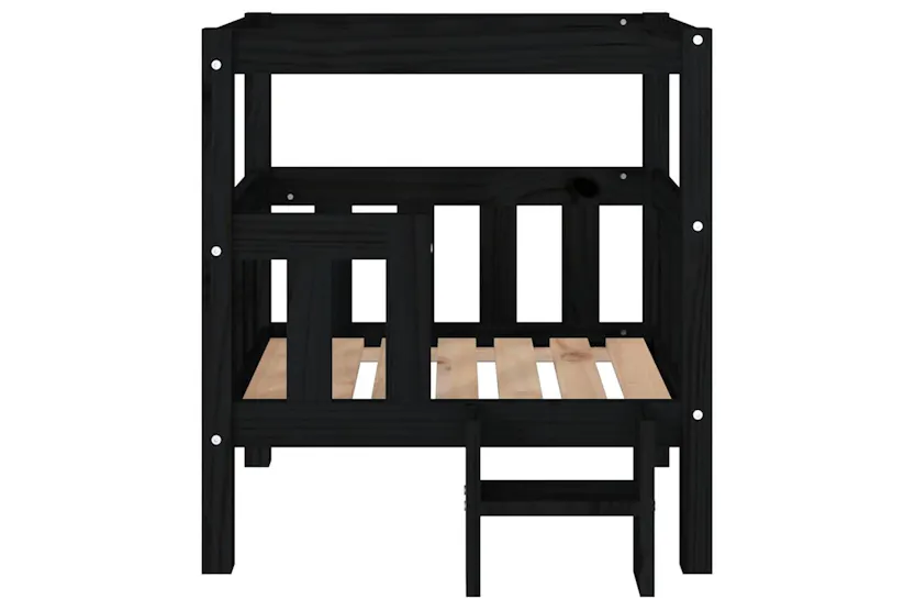 Vidaxl Dog Bed Black 655x505x70 Cm Solid Wood Pine Vidaxl Dog Bed Black 655x505x70 Cm Solid Wood Pine