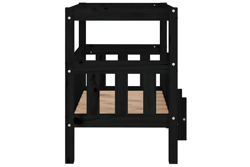 Vidaxl Dog Bed Black 655x505x70 Cm Solid Wood Pine Vidaxl Dog Bed Black 655x505x70 Cm Solid Wood Pine