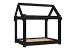 Vidaxl Dog Bed Black 71x55x70 Cm Solid Wood Pine Vidaxl Dog Bed Black 71x55x70 Cm Solid Wood Pine