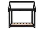 Vidaxl Dog Bed Black 71x55x70 Cm Solid Wood Pine Vidaxl Dog Bed Black 71x55x70 Cm Solid Wood Pine