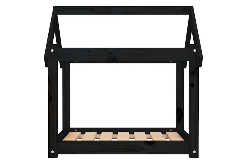 Vidaxl Dog Bed Black 71x55x70 Cm Solid Wood Pine Vidaxl Dog Bed Black 71x55x70 Cm Solid Wood Pine