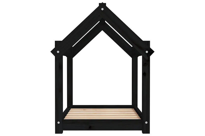 Vidaxl Dog Bed Black 71x55x70 Cm Solid Wood Pine Vidaxl Dog Bed Black 71x55x70 Cm Solid Wood Pine