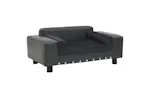 Vidaxl Dog Sofa Dark Grey 81x43x31 Cm Plush And Faux Leather Vidaxl Dog Sofa Dark Grey 81x43x31 Cm Plush And Faux Leather