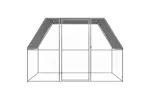 Vidaxl Outdoor Chicken Cage 3x2x2 M Galvanised Steel Vidaxl Outdoor Chicken Cage 3x2x2 M Galvanised Steel