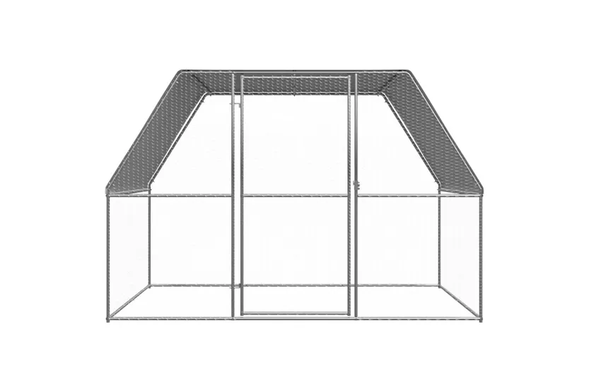 Vidaxl Outdoor Chicken Cage 3x2x2 M Galvanised Steel Vidaxl Outdoor Chicken Cage 3x2x2 M Galvanised Steel