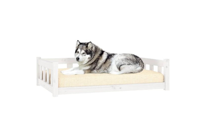 Vidaxl Dog Bed White 1055x755x28 Cm Solid Wood Pine Vidaxl Dog Bed White 1055x755x28 Cm Solid Wood Pine