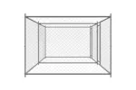 Vidaxl Dog Cage With Doors Grey 4x2x15 M Galvanised Steel Vidaxl Dog Cage With Doors Grey 4x2x15 M Galvanised Steel