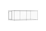 Vidaxl Dog Cage With Door Grey 4x2x15 M Galvanised Steel Vidaxl Dog Cage With Door Grey 4x2x15 M Galvanised Steel