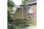 Vidaxl Chicken Cage With Roof And Door Silver Galvanised Steel Vidaxl Chicken Cage With Roof And Door Silver Galvanised Steel