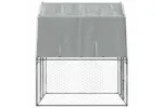 Vidaxl Chicken Cage With Roof And Door Silver Galvanised Steel Vidaxl Chicken Cage With Roof And Door Silver Galvanised Steel