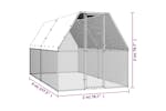 Vidaxl Chicken Cage 2x4x2 M Galvanised Steel Vidaxl Chicken Cage 2x4x2 M Galvanised Steel