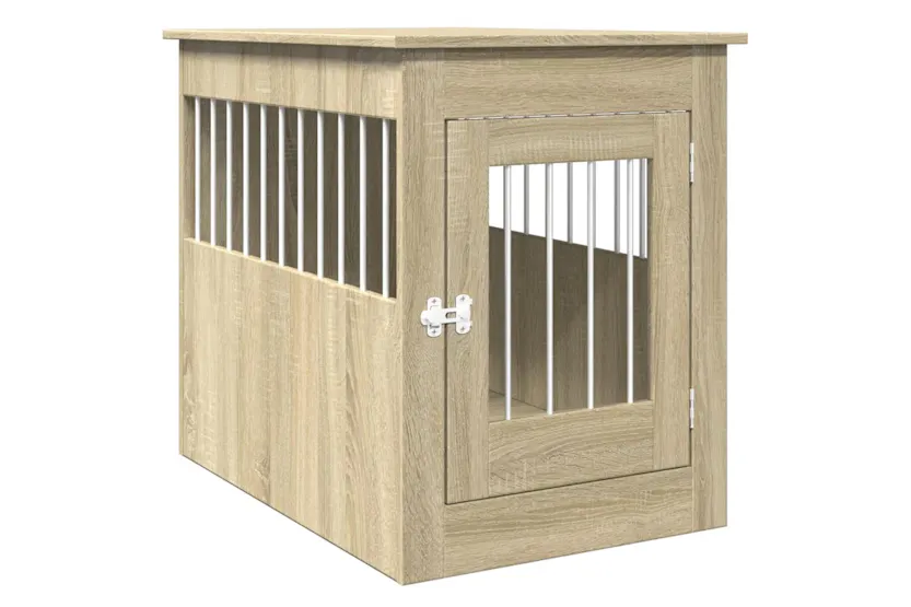 Vidaxl Dog Crate Furniture Sonoma Oak 55x80x68 Cm Engineered Wood Vidaxl Dog Crate Furniture Sonoma Oak 55x80x68 Cm Engineered Wood