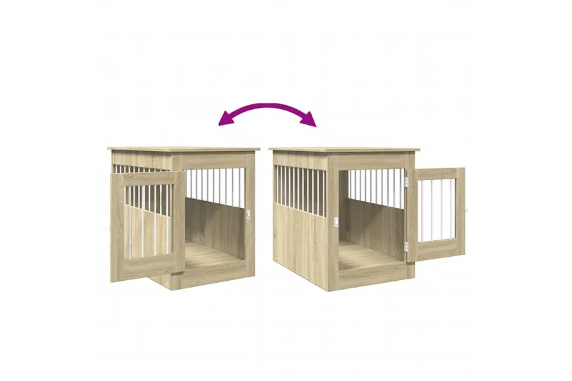Vidaxl Dog Crate Furniture Sonoma Oak 55x80x68 Cm Engineered Wood Vidaxl Dog Crate Furniture Sonoma Oak 55x80x68 Cm Engineered Wood